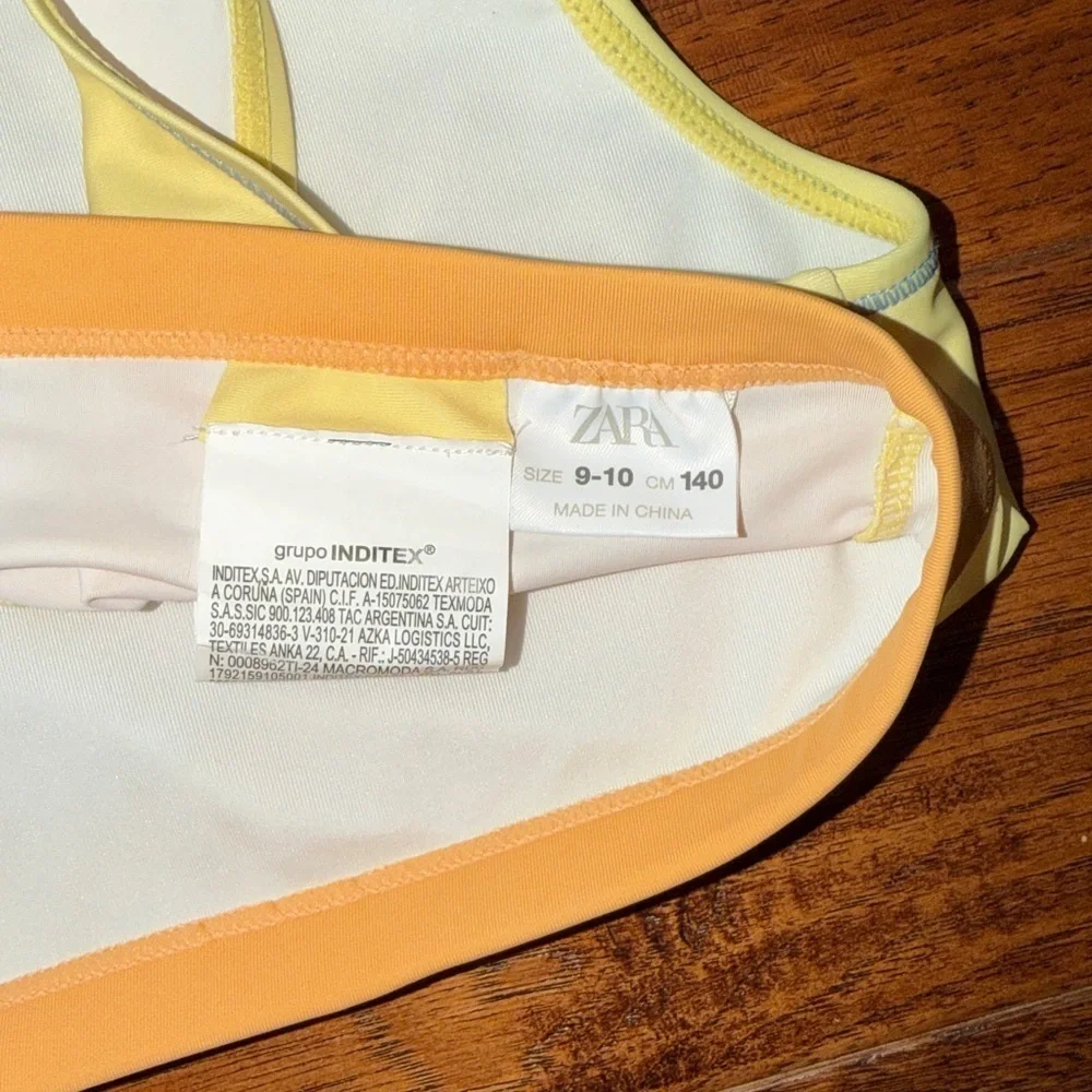 Zara Kids Maui & Sons swim bikini top, size 9-10